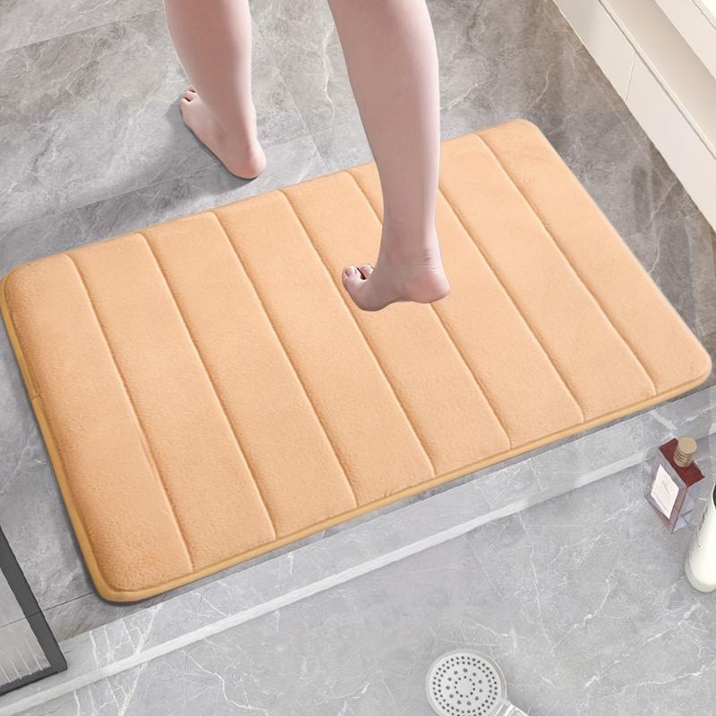 Extra Thick Memory Foam Bath Mat Absorbent Non-slip Bathroom Floor Mat