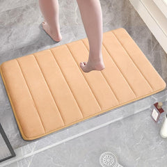 Extra Thick Memory Foam Bath Mat Absorbent Non-slip Bathroom Floor Mat