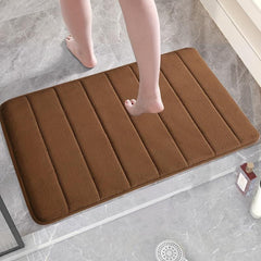 Extra Thick Memory Foam Bath Mat Absorbent Non-slip Bathroom Floor Mat