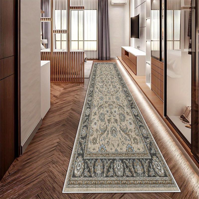 Non Slip Vintage Runner Rug Machine Washable Stain Resistant Traditional Indoor