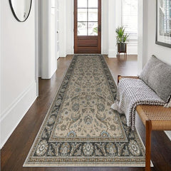 Non Slip Vintage Runner Rug Machine Washable Stain Resistant Traditional Indoor