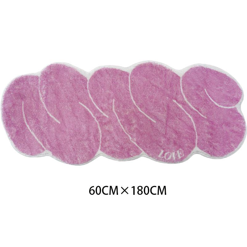 1pc LOVE Soft Waterproof Non Slip Kitchen Rug Set
