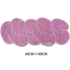 1pc LOVE Soft Waterproof Non Slip Kitchen Rug Set
