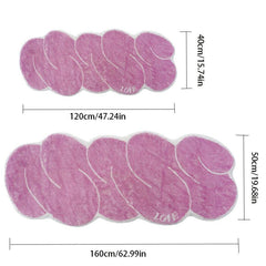 1pc LOVE Soft Waterproof Non Slip Kitchen Rug Set