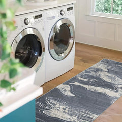 Soft and Non Slip Runner Rug for Laundry Room Hallway Kitchen