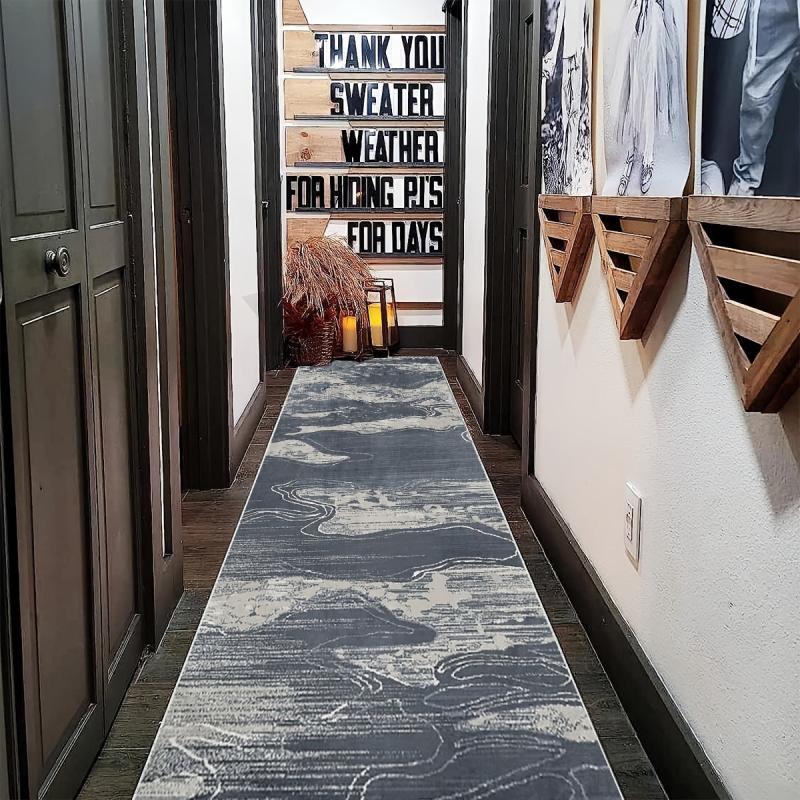 Soft and Non Slip Runner Rug for Laundry Room Hallway Kitchen
