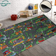 Educational Car Rugs For Kids Road And Traffic Carpet Play Rug