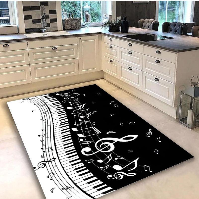 Piano Keyboard Note Anti-fatigue Kitchen Mat