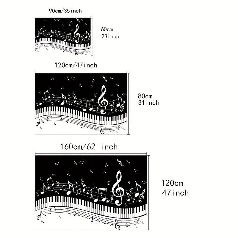 Piano Keyboard Note Anti-fatigue Kitchen Mat