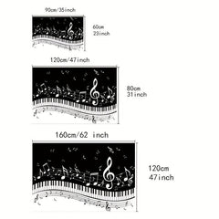 Piano Keyboard Note Anti-fatigue Kitchen Mat