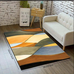 Modern Geometric Area Rug for Living Room Coffee Table Bedroom Decor