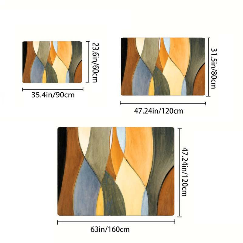 Modern Geometric Area Rug for Living Room Coffee Table Bedroom Decor