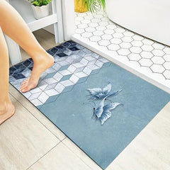 Soft Diatom Mud Bathroom Mat Quick Drying Bath Rug Non Slip Carpet