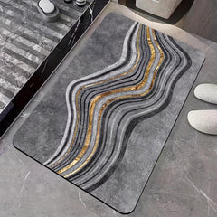 Soft Diatom Mud Bathroom Mat Quick Drying Bath Rug Non Slip Carpet
