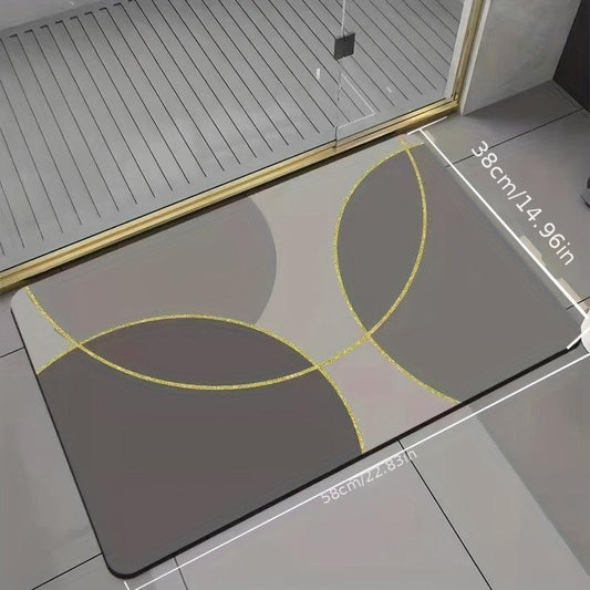 Soft Diatom Mud Bathroom Mat Quick Drying Bath Rug Non Slip Carpet