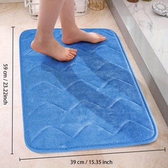 Soft Memory Foam Bath Mat Anti Slip & Absorbent Machine Washable Thick Bath Rug