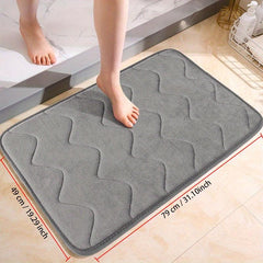 Soft Memory Foam Bath Mat Anti Slip & Absorbent Machine Washable Thick Bath Rug