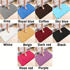 Soft Memory Foam Bath Mat Anti Slip & Absorbent Machine Washable Thick Bath Rug