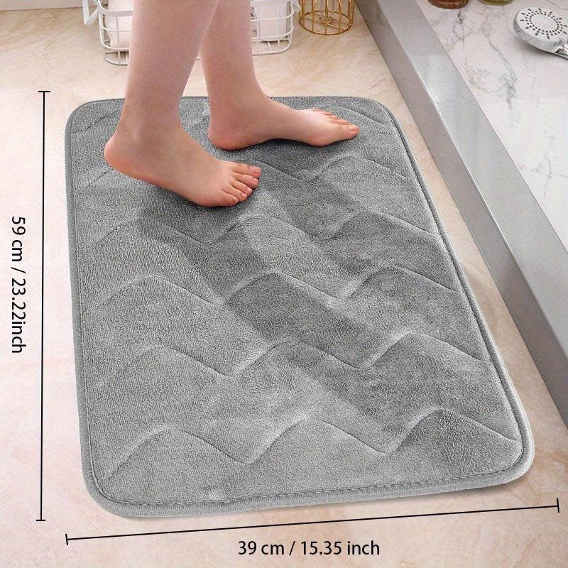 Soft Memory Foam Bath Mat Anti Slip & Absorbent Machine Washable Thick Bath Rug