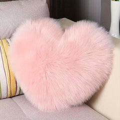 Soft Pink Heart Pillowcase for Living Room Sofa & Bedroom