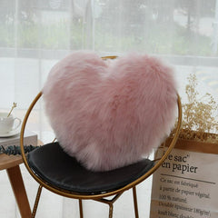 Soft Pink Heart Pillowcase for Living Room Sofa & Bedroom