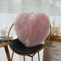 Soft Pink Heart Pillowcase for Living Room Sofa & Bedroom