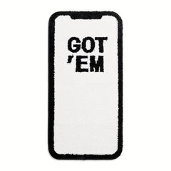 Personalized Mobile Phone Pattern Carpet Anti-Slip Absorbent Foot Pad