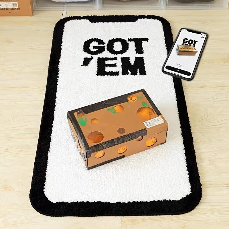 Personalized Mobile Phone Pattern Carpet Anti-Slip Absorbent Foot Pad