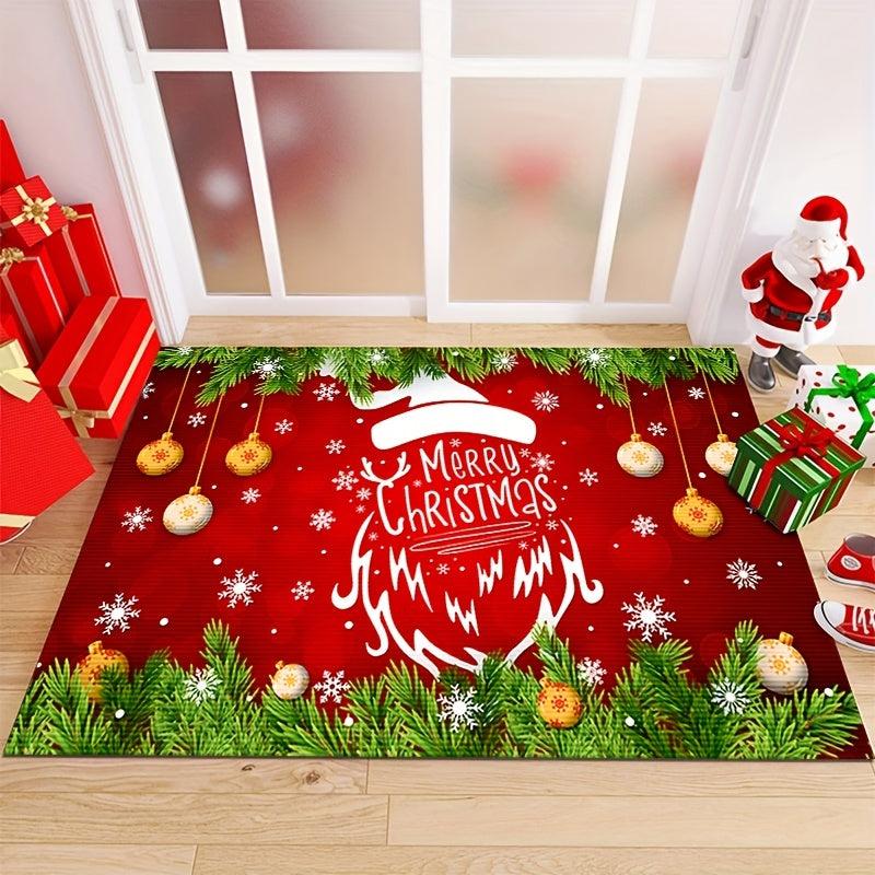 Christmas Floor Mat Dirt-resistant Indoor Outdoor Home Decor