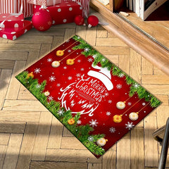 Christmas Floor Mat Dirt-resistant Indoor Outdoor Home Decor