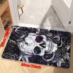 Halloween Skeleton Fluffy Area Rug for Bedroom Living Room