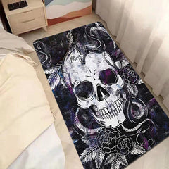 Halloween Skeleton Fluffy Area Rug for Bedroom Living Room