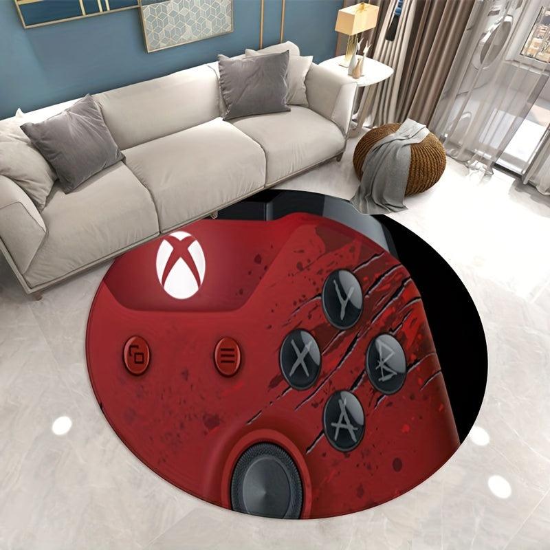 3D Gamer Carpet Large Round Game Area Rugs Non Slip Floor Mat
