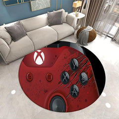 3D Gamer Carpet Large Round Game Area Rugs Non Slip Floor Mat