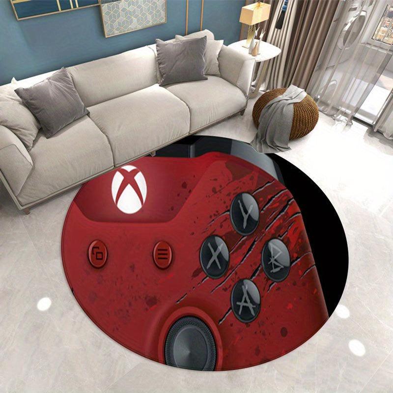 3D Gamer Carpet Large Round Game Area Rugs Non Slip Floor Mat