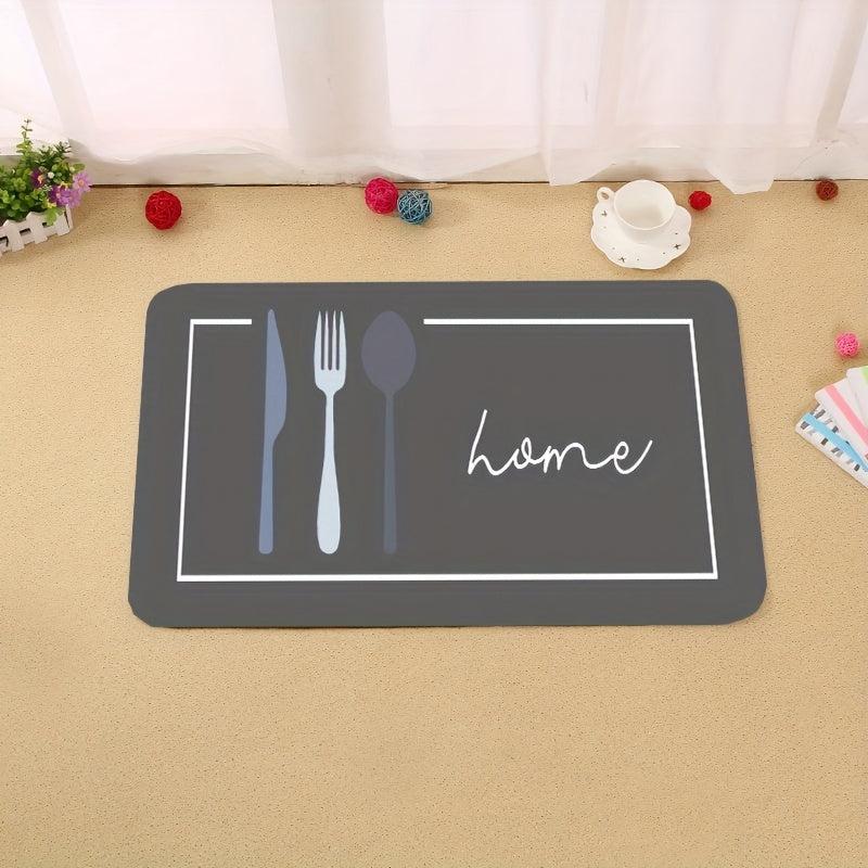 2pcs Kitchen Rug Set Stain Resistant Memory Foam Mat Soft Anti Fatigue Rug