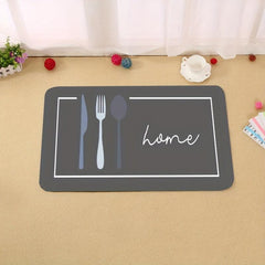 2pcs Kitchen Rug Set Stain Resistant Memory Foam Mat Soft Anti Fatigue Rug