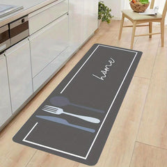 2pcs Kitchen Rug Set Stain Resistant Memory Foam Mat Soft Anti Fatigue Rug