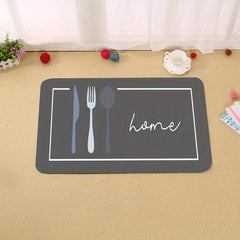 2pcs Kitchen Rug Set Stain Resistant Memory Foam Mat Soft Anti Fatigue Rug