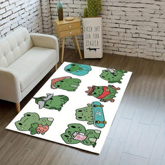 Waterproof Crystal Velvet Area Rug for Living Room Bedroom Nursery
