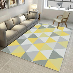 Modern Geometric Living Room Carpet Non Slip