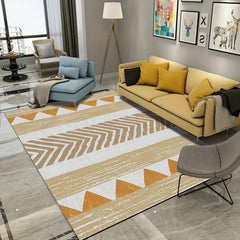 Modern Geometric Living Room Carpet Non Slip