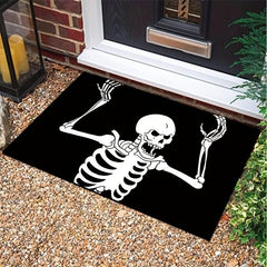 Human Bones Print Anti Fatigue Floor Rugs for Kitchen Bathroom
