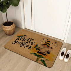 Geometric Low Pile Indoor Outdoor Door Mat