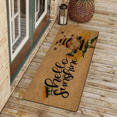 Geometric Low Pile Indoor Outdoor Door Mat