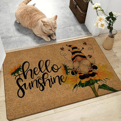 Geometric Low Pile Indoor Outdoor Door Mat