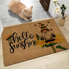Geometric Low Pile Indoor Outdoor Door Mat