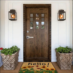 Sunflower Doormat Non Slip Absorbent Soft Touch for Home Decor