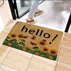 Sunflower Doormat Non Slip Absorbent Soft Touch for Home Decor