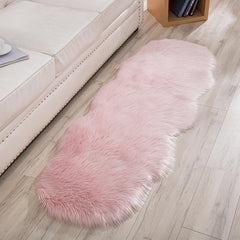 Soft Fluffy Rugs High Density Plush Carpet Pink